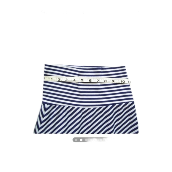 Lily Rose Skirt Navy & White Stripes Full Length A Line Skirt , Sz S NWT - Picture 3 of 6
